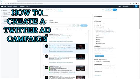 create  twitter ad campaign  publishers handbook youtube