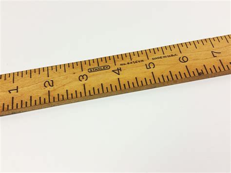 stanley wood ruler      vr large marked numbers etsy