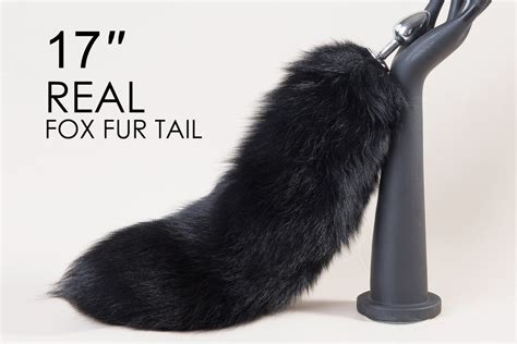 Short Real Fox Tail Plug Anal Plug Bdsm Tail Butt Plug Tail Real Fur T