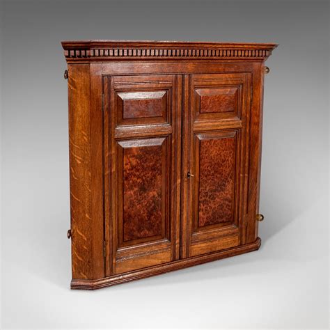 antique small corner wall cabinet cupboard oak antiques atlas