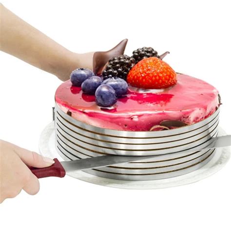 cm adjustable cake slicer mold cutter cake ring tools cake cutter