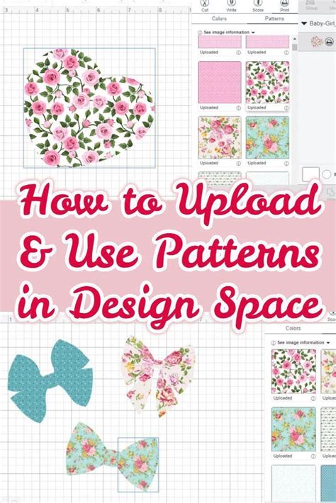 upload   patterns  cricut design space    pattern fill  cricut design