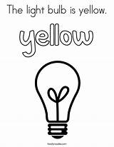 Coloring Yellow Bulb Light Pages Color Idea Built California Usa Twistynoodle Noodle sketch template