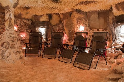 williamsburg salt spa  virginia features  salt cave  sauna