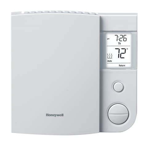 honeywell  volt programmable thermostat   programmable thermostats department  lowescom
