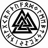 Symbol Norse Odin Valknut Rune Valhalla Runen Runes Warrior Kreis Odins Fascinating Bedeutung Futhark Mythologian Dreieinigkeit Symbole Vikings Pagan sketch template