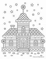 Coloring Pages Printable House Choose Board Gorgeous Gingerbread sketch template