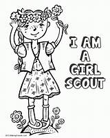 Coloring Girl Pages Scouts Scout Popular Book sketch template
