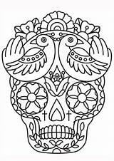 Calaveras Colorear Bordar Kleurplaten Calavera Mexicanas Doodshoofd Muertos Mexicano Stoner Skulls Volwassenen Voor Patrones Calacas Zentangle Downloaden Kleurplaat Uitprinten Bordados sketch template