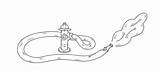 Fire Hose Vector Hydrant Clip Sketch Illustrations Similar sketch template