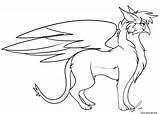 Griffin Coloriage Gryphon Griffon Colorare Grifo Grifone Animais Disegno Mitologici Animowany Kolorowanka sketch template