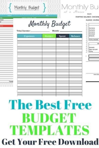 excel budget spreadsheet template