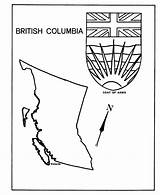 British Coloring Columbia Flag Pages Canada Map Arms Coat Colouring Sheets Honkingdonkey Lake Clipart Print Getdrawings Getcolorings Activity Printable Drawing sketch template