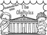 Coloring Olympics Winter Pages Subject sketch template