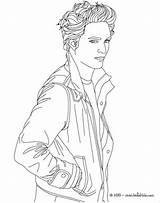 Twilight Coloring Pages Edward Cullen Movie Print Robert Pattinson Printable Popular Coloringhome sketch template