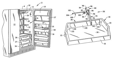 patent  refrigerator shelf retainer assembly google patents