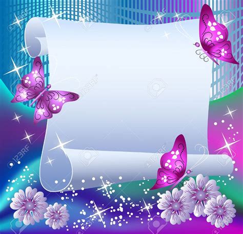 magic background  paper butterflies   place  text magic