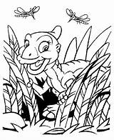Coloring Pages Dinosaur Land Before Time Baby Freekidscoloringandcrafts sketch template
