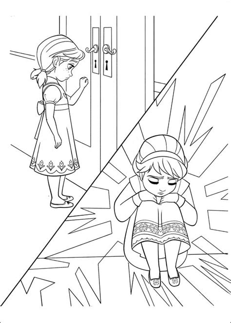 young elsa coloring pages