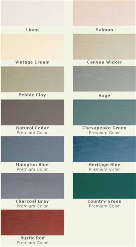 Vinyl Siding Colors Color Choices And Shades