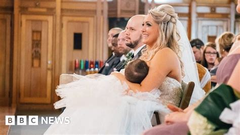 breastfeeding brides respond to canada wedding photo bbc news