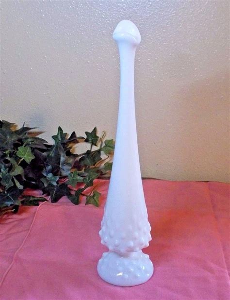 Vintage Fenton Hobnail White Milk Glass Bud Vase Antique Price Guide