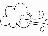 Wind Coloring Pages Weather Cloud Blowing Gif Ritter Tex Wayward Popular sketch template