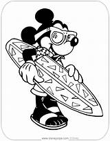 Disneyclips Surfboard sketch template