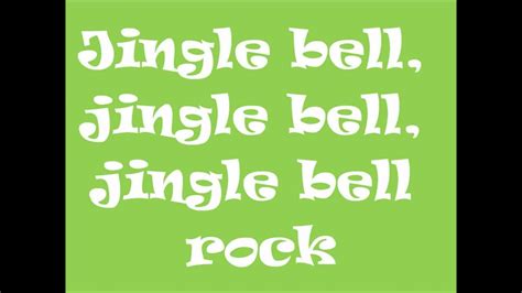 jingle bell rock lyrics youtube
