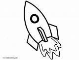 Rocket Drawing Coloring Line Ship Pages Printable Kids Adults sketch template