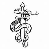 Snake Dagger Tattoo Eps Drawing Snakes Designs sketch template