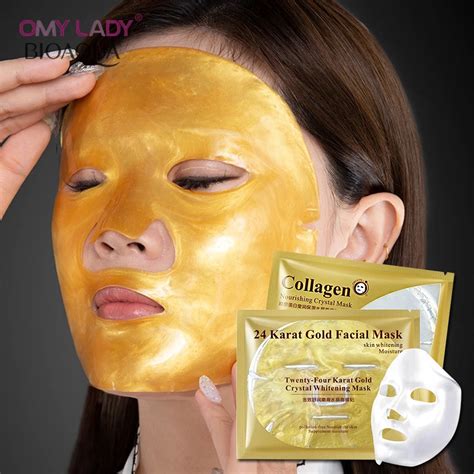 24k gold facial mask collagen essence face mask crystal masks repair