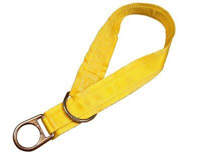 tie  adapter pass  type tie  adaptor yellow polyester webbing steel  ring