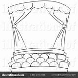 Stage Coloring Theatre Theater Clipart Curtain Drama Drawing Curtains Illustration Colouring Pages Kids Printable Template Bnp Studio Royalty Class Getdrawings sketch template