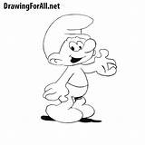 Draw Smurf Drawingforall sketch template