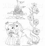 Castle Princess Coloring Pages Printable Unicorn Outline Copyright Color Getdrawings Getcolorings Clipart Drawing Colorings Print Popular sketch template