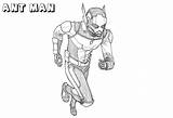 Ant Man Coloring Pages Printable Kids sketch template