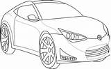 Toyota Car Coloring Kids Super sketch template