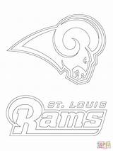 Coloring Pages Rams Football Louis Printable Logo Supercoloring Adult St sketch template