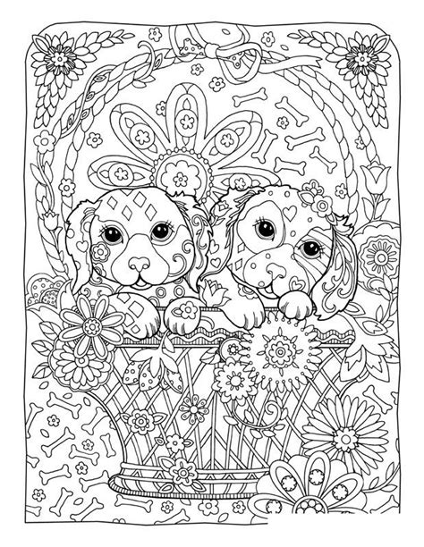 printable coloring pages  adults dogs learning printable