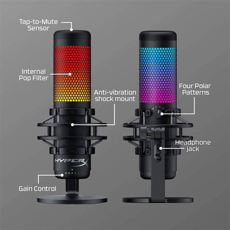 hyperx quadcast  usb microphone adds rgb lighting