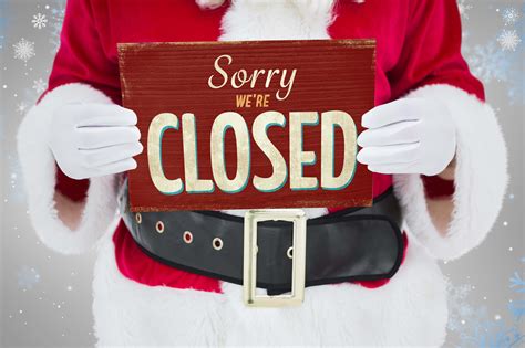 christmas closing signs