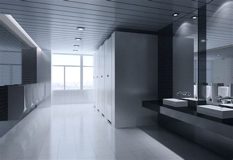 public toilet  black wall  ceiling  model max cgtradercom