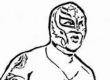 Rey Coloring Mysterio Wwe Wrestling Contender Drawing Color Clipartmag sketch template