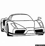 Ferrari Enzo Coloring Pages Cars Color Thecolor C4 Choose Board sketch template