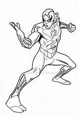 Marvel Fist Ironfist sketch template