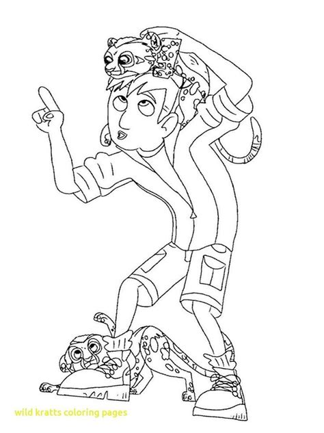 coloring pages wild kratts printable wild kratts coloring page