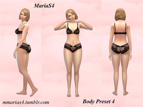 The Sims Resource Marias4 Curvy Body Preset 4
