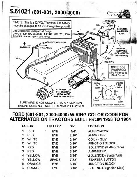 ford tractor wiring diagram  volt wiring diagram