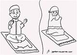 Berdoa Mewarnai Kartun Sketsa Diwarnai Orang Doa Sedang Harian Sholat Tangan Lengkap Putih Hitam Shalat Islami Sholeh Lomba Puasa Muslim sketch template